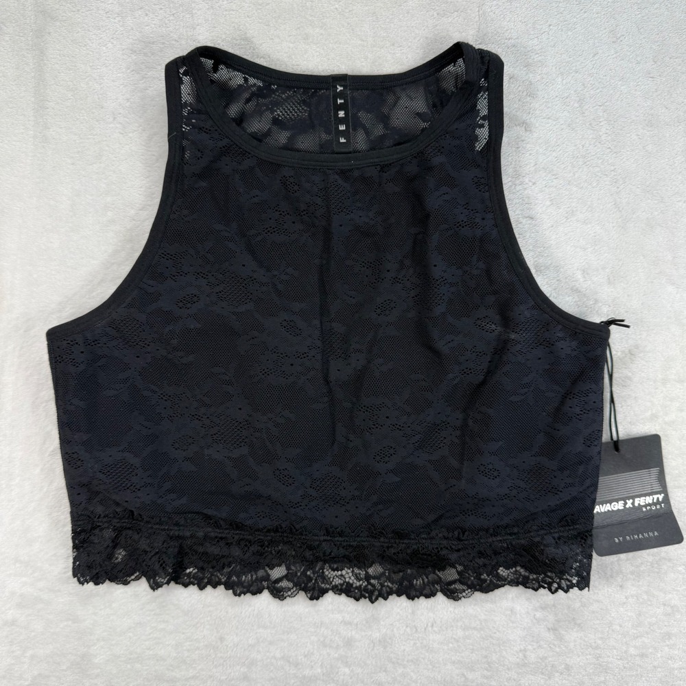 Savage X Fenty Sport Lace Tank Top Sleeveless Activewear Sz Large‎